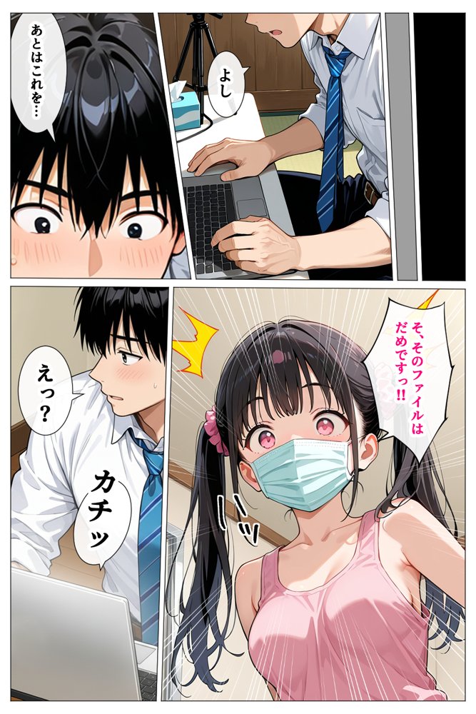 いつもノーブラのエチエチなお隣さんが実はセクシーなエロ配信者だった件
