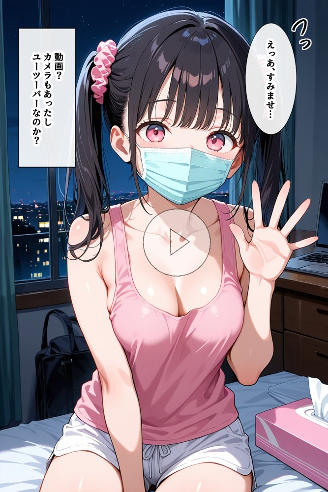 いつもノーブラのエチエチなお隣さんが実はセクシーなエロ配信者だった件