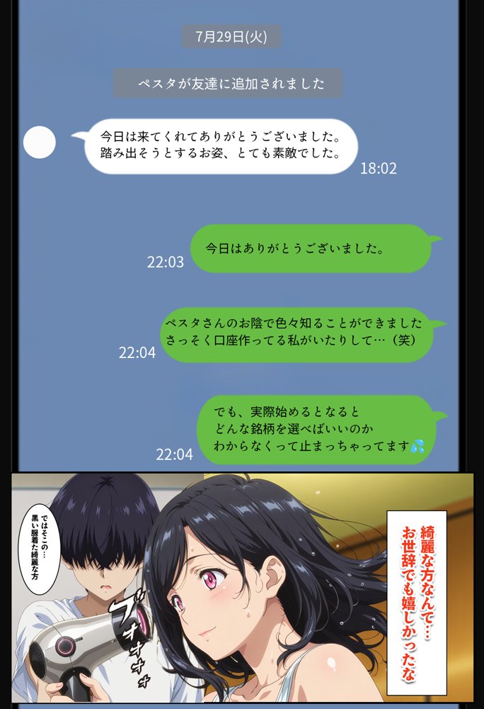 株を始めた人妻の三角保ち合い