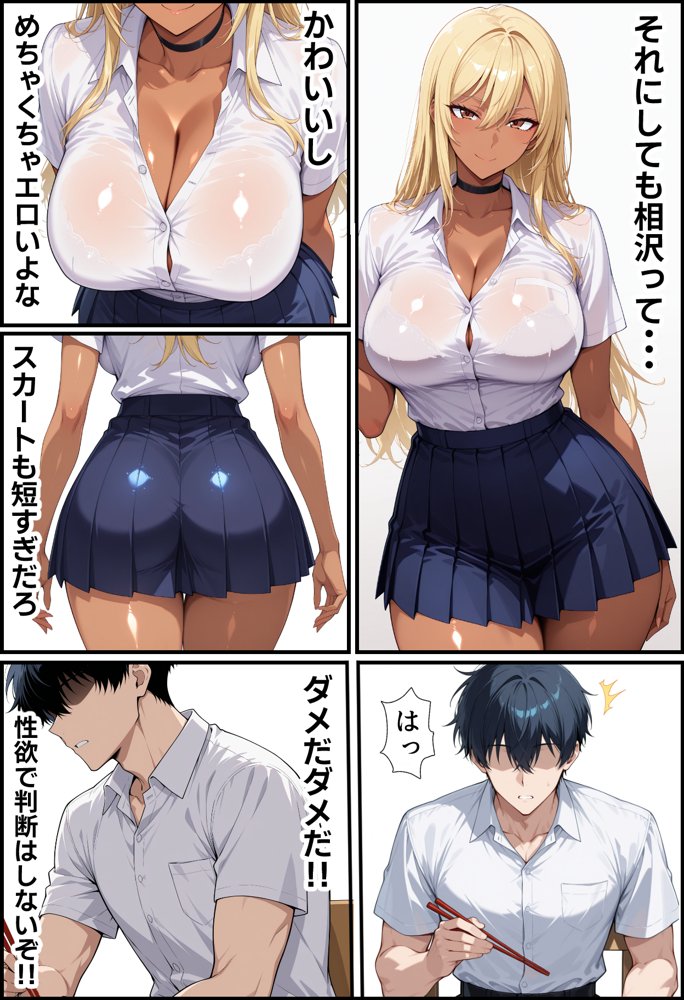 毎日通っている弁当屋の娘が同じクラスの黒ギャルだった話