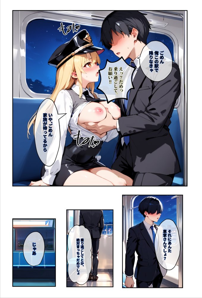 痴●されたいだけの学年1位をNTRの中で肉便器にした話〜中出し列車で働くビッチ〜