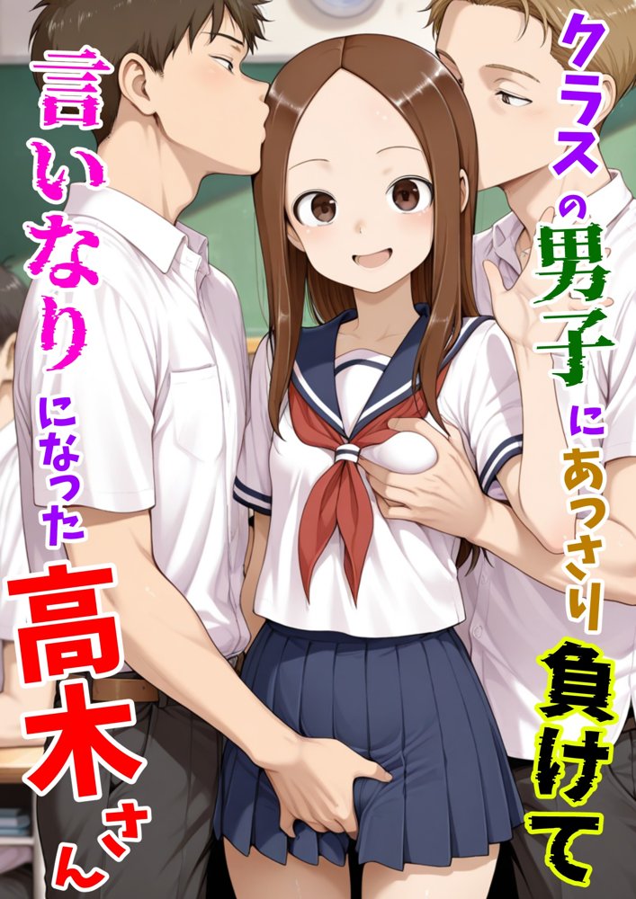 クラスの男子にあっさり負けて言いなりになった高木さん