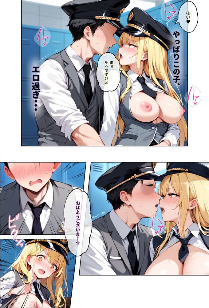 彼女よりエッチが上手い子との浮気SEXを見せてあげた話〜中出し列車で働くビッチ〜