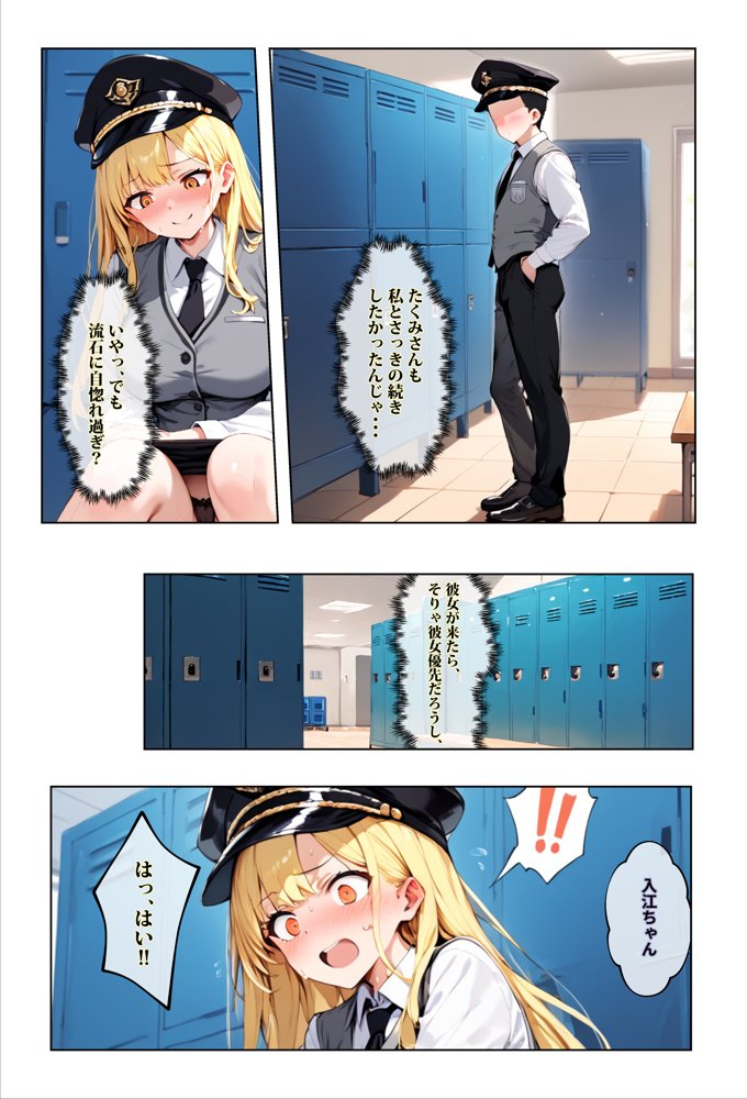 彼女よりエッチが上手い子との浮気SEXを見せてあげた話〜中出し列車で働くビッチ〜