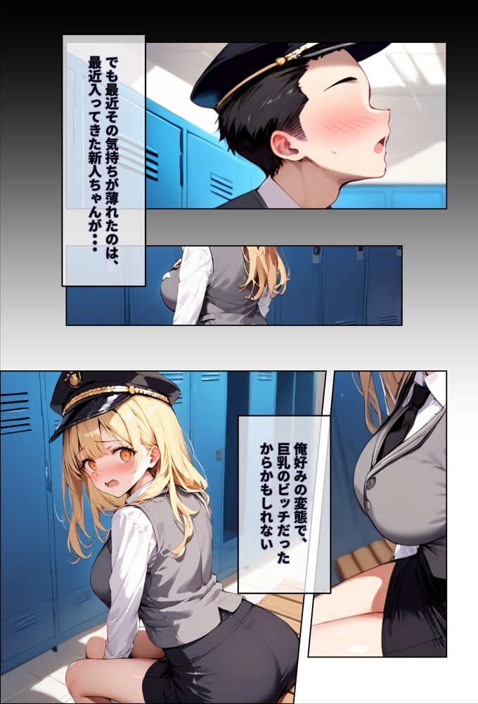 彼女よりエッチが上手い子との浮気SEXを見せてあげた話〜中出し列車で働くビッチ〜