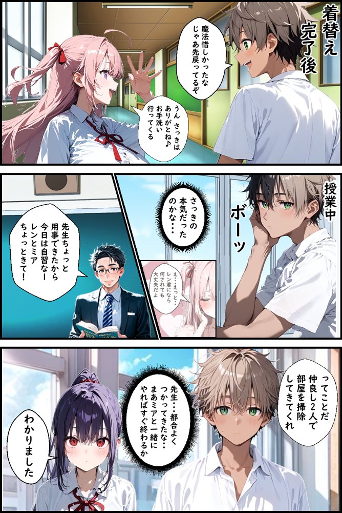 Hぷにんぐ  幼馴染魔法少女3人と魔法失敗でラッキースケベ連発のハーレム学園生活