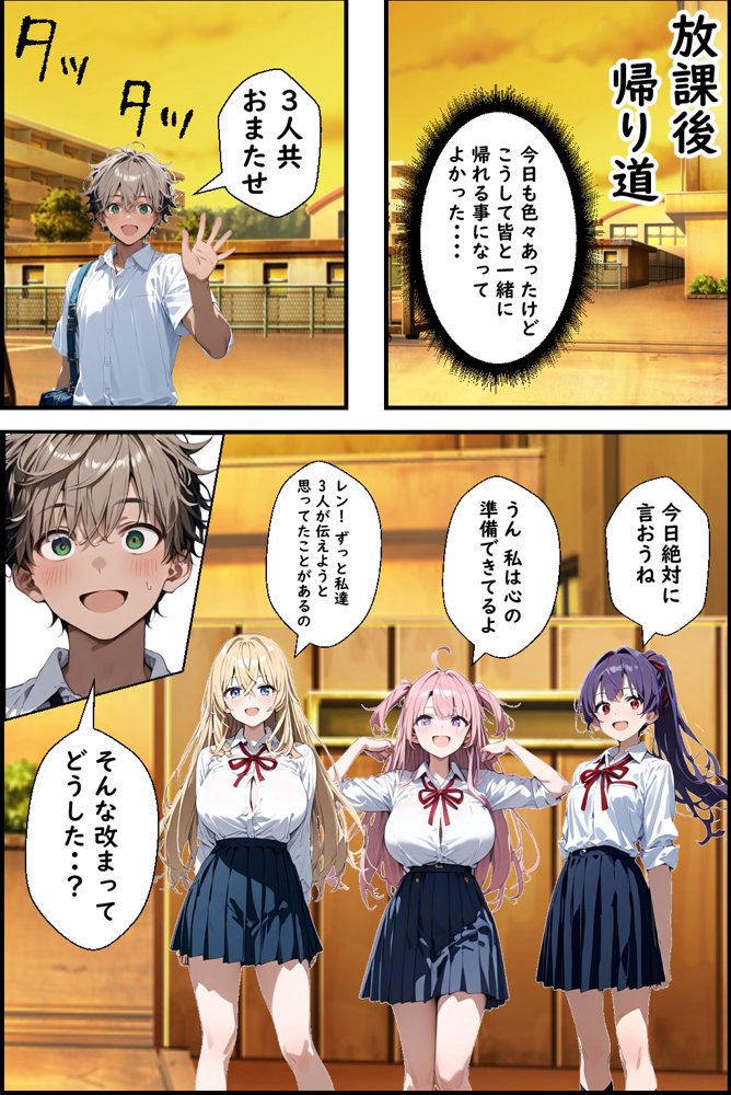 Hぷにんぐ  幼馴染魔法少女3人と魔法失敗でラッキースケベ連発のハーレム学園生活
