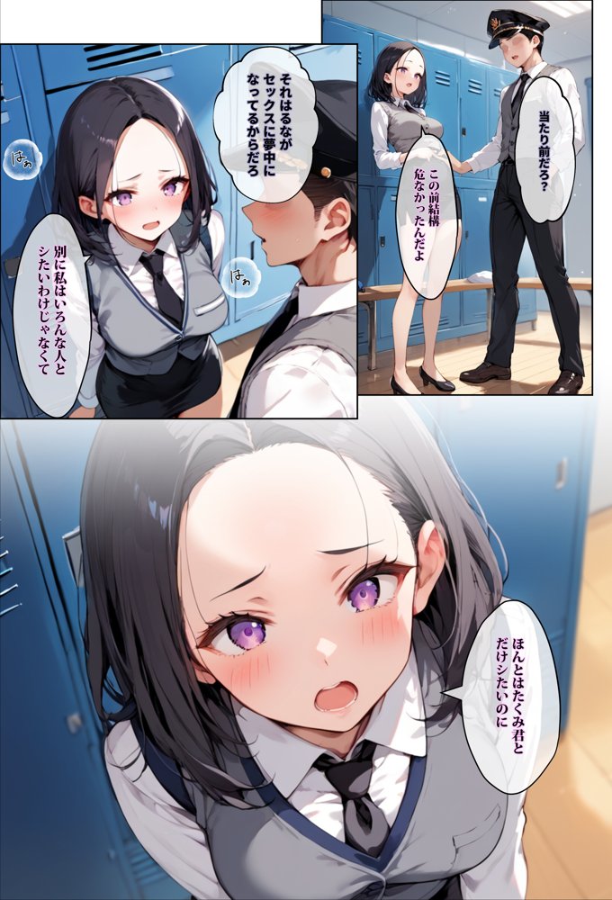 彼氏持ちを寝取ったはずが実は、寝取らせられていた話〜中出し列車で働くビッチ〜