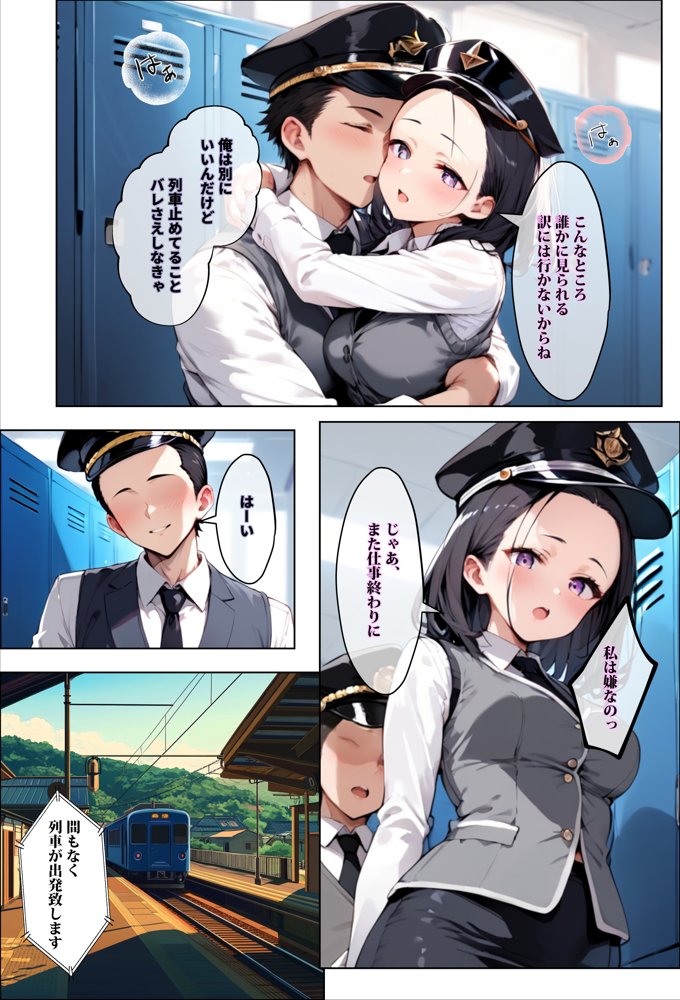 彼氏持ちを寝取ったはずが実は、寝取らせられていた話〜中出し列車で働くビッチ〜