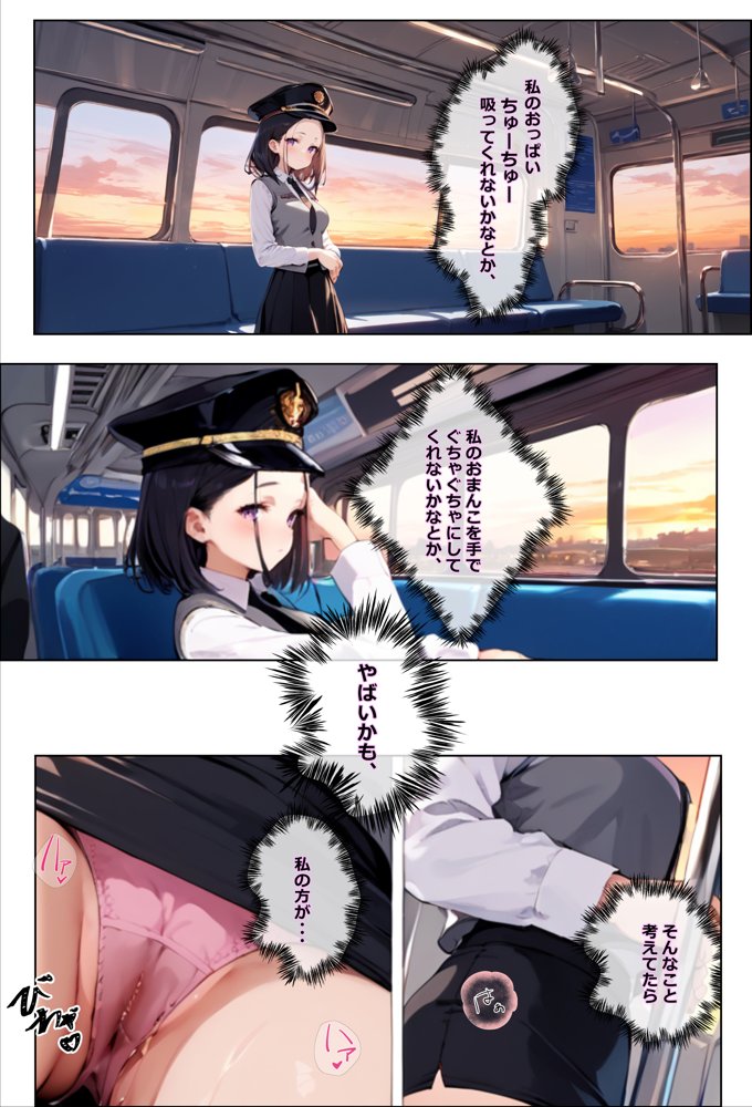 彼氏持ちを寝取ったはずが実は、寝取らせられていた話〜中出し列車で働くビッチ〜