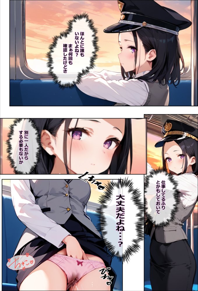 彼氏持ちを寝取ったはずが実は、寝取らせられていた話〜中出し列車で働くビッチ〜