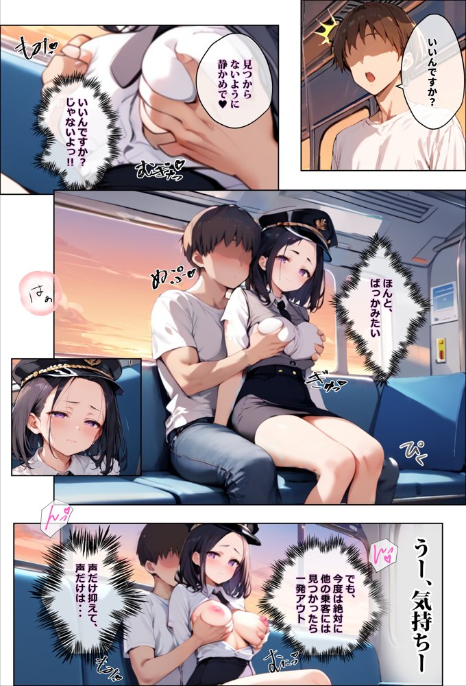 彼氏持ちを寝取ったはずが実は、寝取らせられていた話〜中出し列車で働くビッチ〜