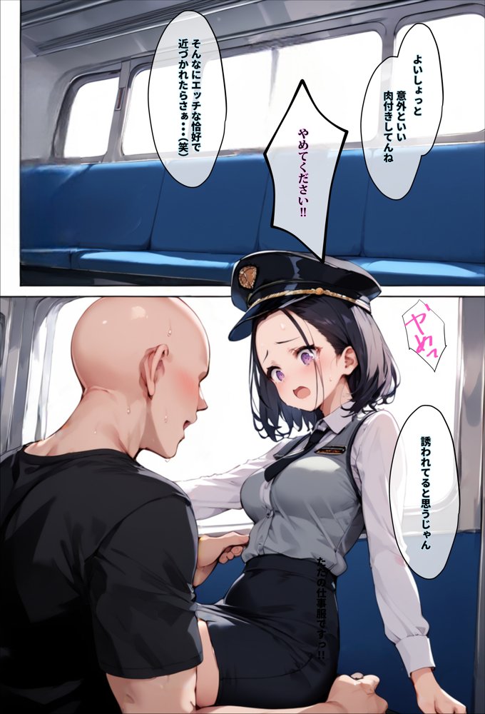 ヤリマンビッチを誰もいない車両に監禁して、死ぬほどハメ撮りした話〜中出し列車で働くビッチ〜