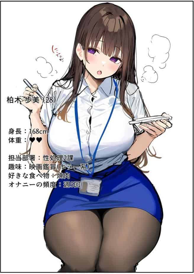 性処理2課〜柏木歩美のむちむち身体を性欲溢れる男達が弄ぶ〜【単話】（1） モザイク版