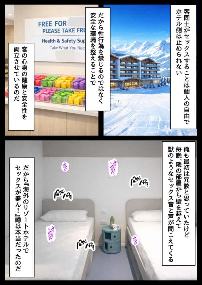 実録！海外の高級リゾートホテルで、コンドームが無料。その理由を体験！