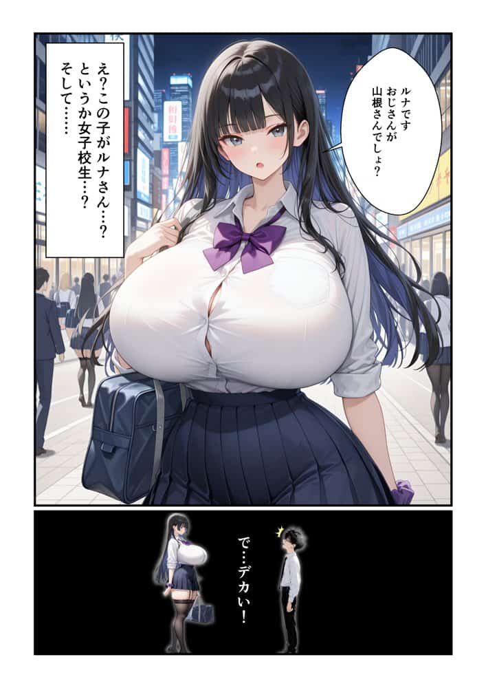 でっかいパパ活ギャルとあまあま密着交尾