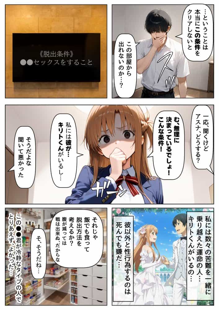セックスしないと出られない部屋《SA●アスナ》