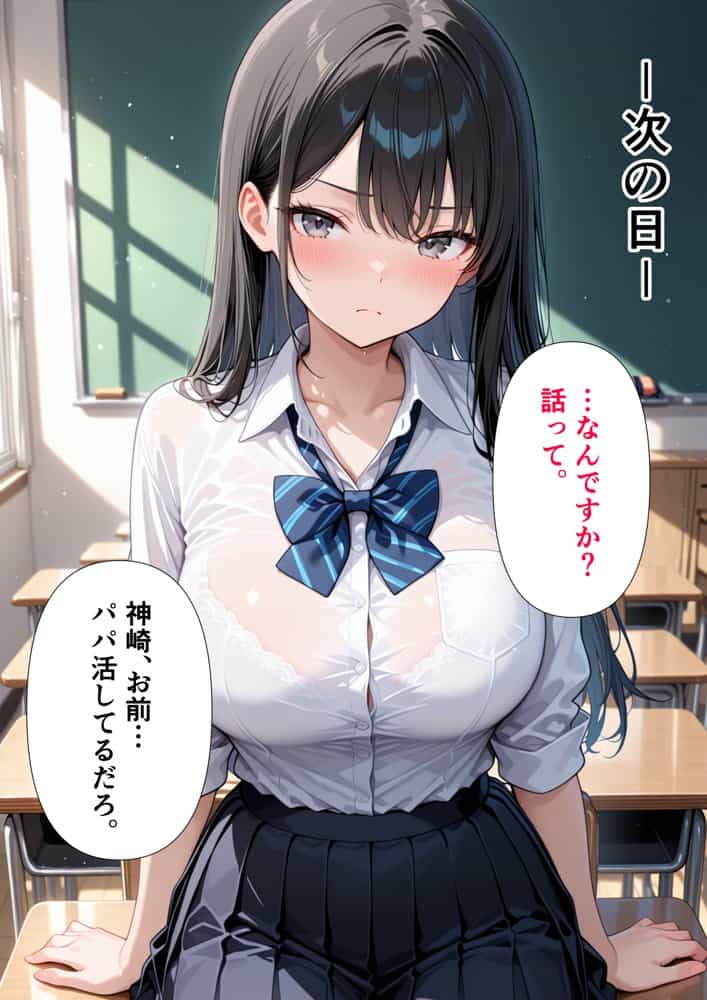 【セリフ付き】パパ活している巨乳な教え子を呼び出して、イチャラブSEXするまで