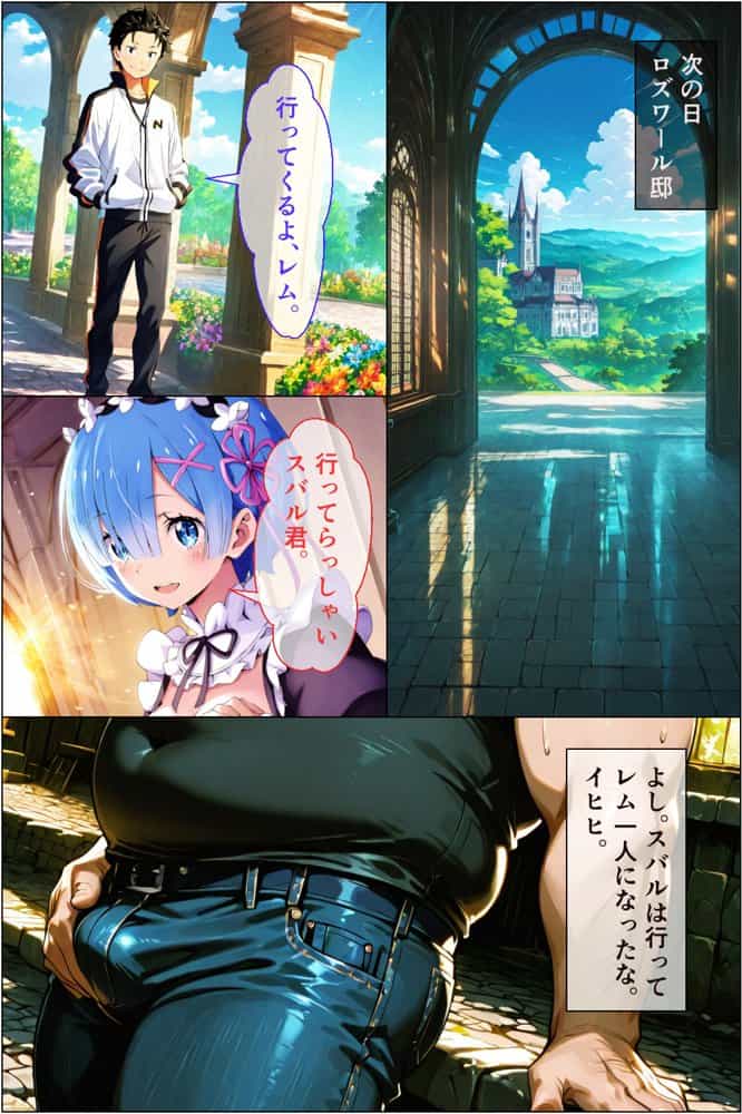 一途なレムがキモ男に弱みを握られて調教されて寝取られる話