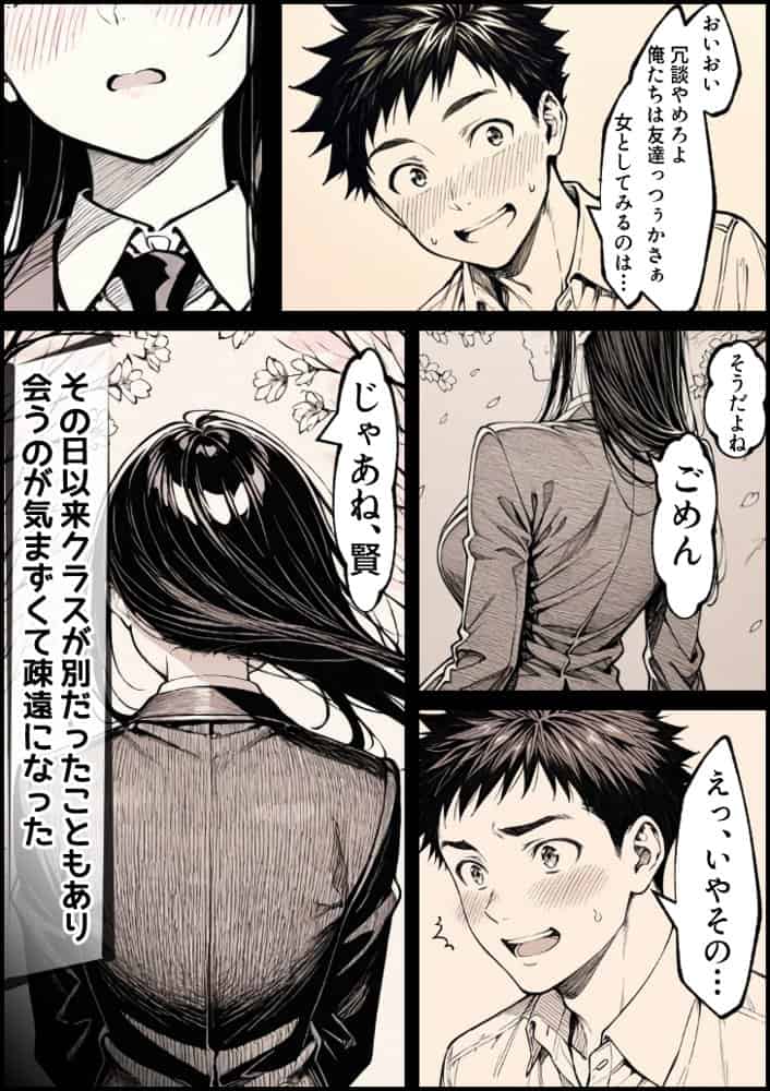 好きだと言えずに目の前で奪われた幼なじみに風俗で再開する話