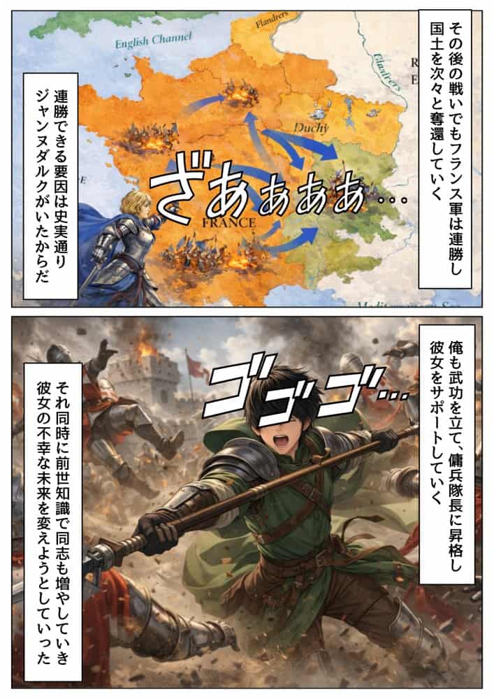 ジャンヌダル●の幼馴染に転生した俺は、彼女の悲惨な歴史を変える！！