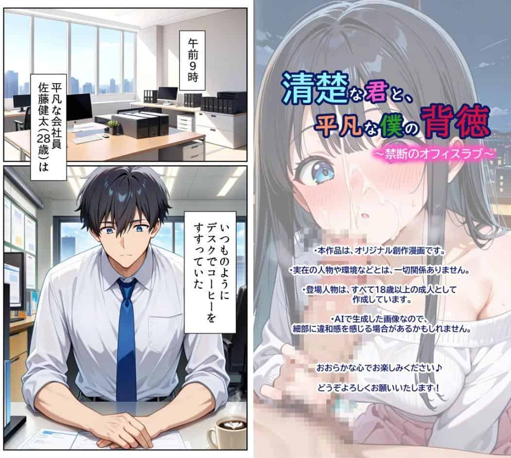 清楚な君と、平凡な僕の背徳 〜禁断のオフィスラブ〜 モザイク版